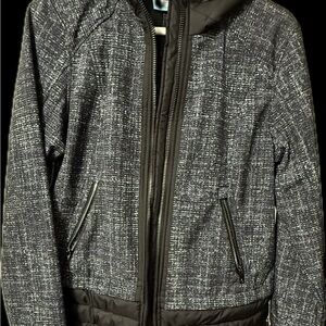 Free Country Men's Black and Gray Puffer Jacket